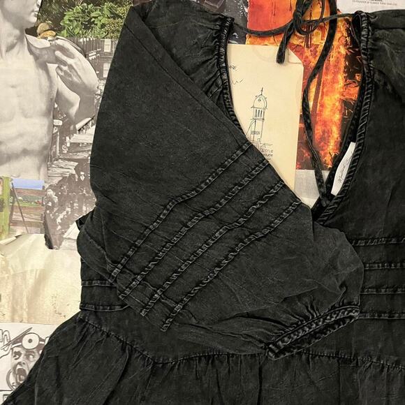 Mustard Seed acid wash midi dress - Picture 7 of 8